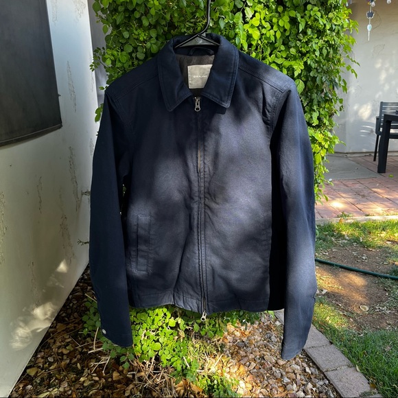 Everlane Navy Filled Canvas Jacket Size 